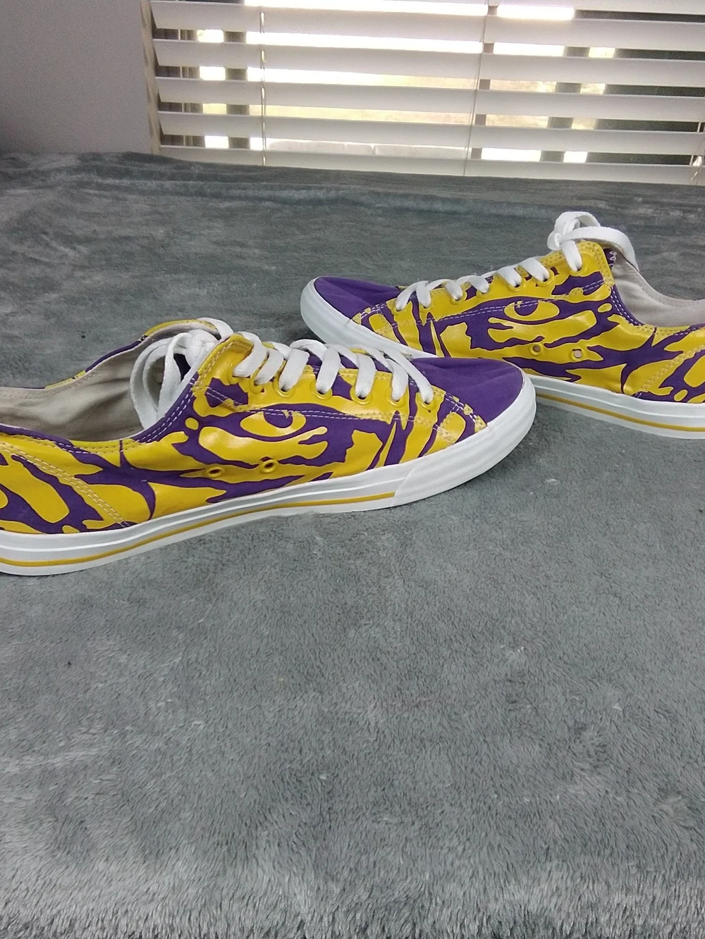 Men's/Women's LSU Tiger Sneakers Size 12